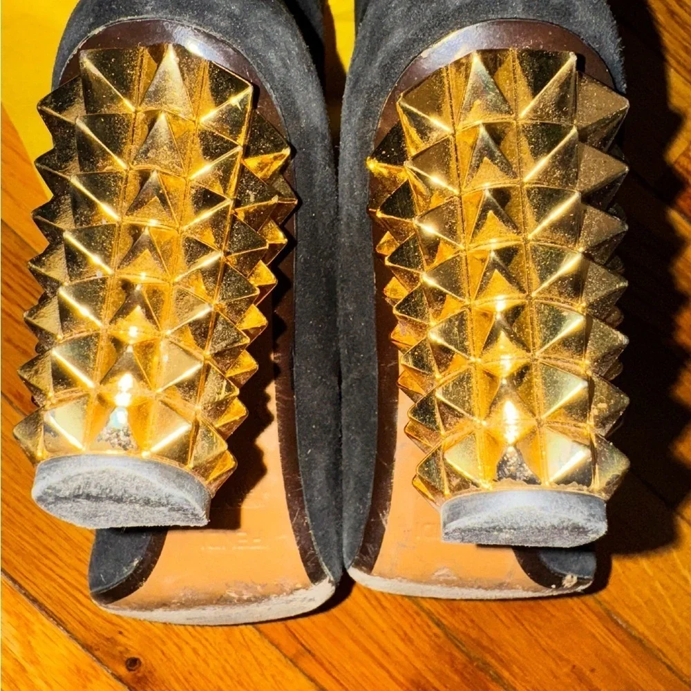 NOT FOR SALE  Studded Heel Suede Boots women’s size EU 41 (US 11) vtg